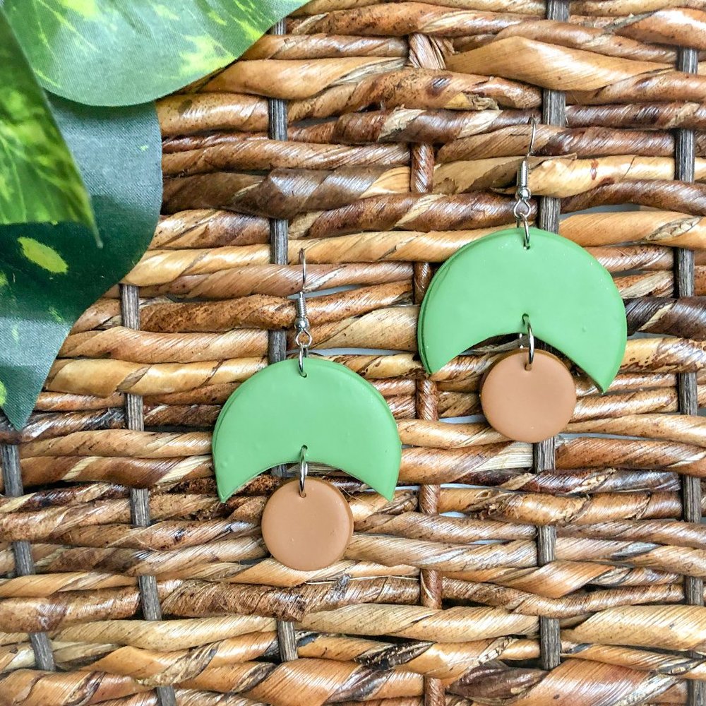 Avocado Handmade Polymer Earrings